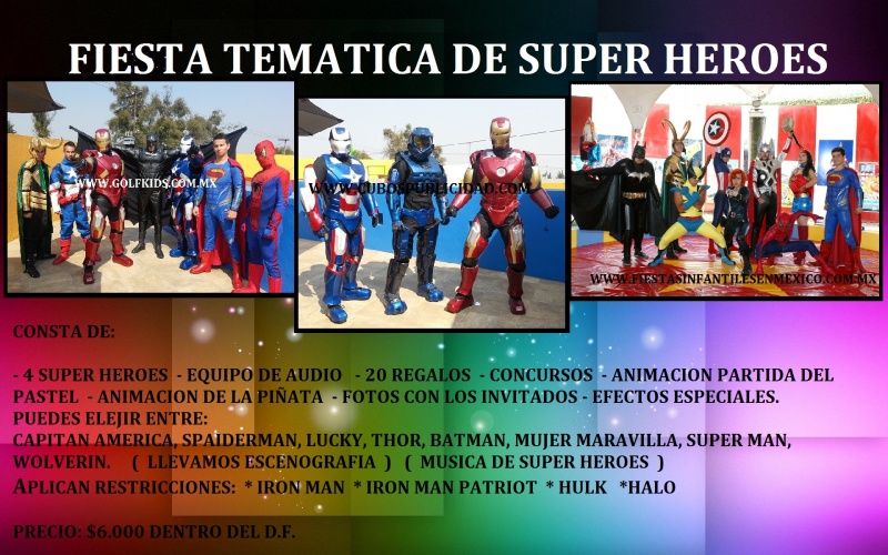 FIESTA TEMATICA SUPER HEROES